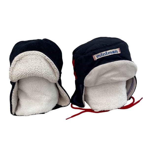 Baby Winter Trapper Hats w/Ear Flaps French Designer Miniman & GAP - Picture 2 of 10